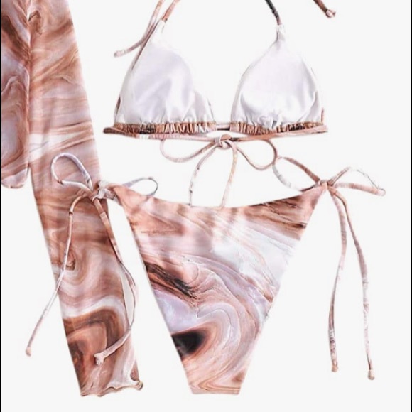 Matte Collection Bikini in Brown Marble 🆕 - Picture 2 of 5